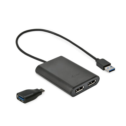 i-tec USB 3.0 / USB-C Dual 4K DP Video Adapter