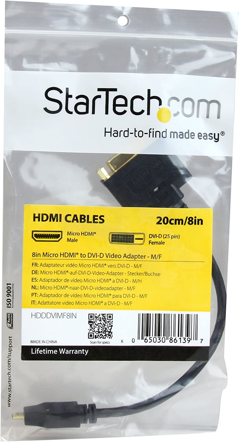 StarTech - StarTech.com Micro HDMI to DVI D Adaptor