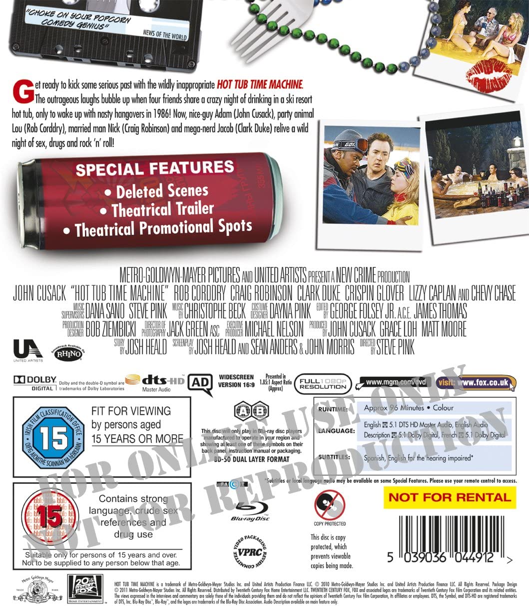 Hot Tub Time Machine [Blu-ray]