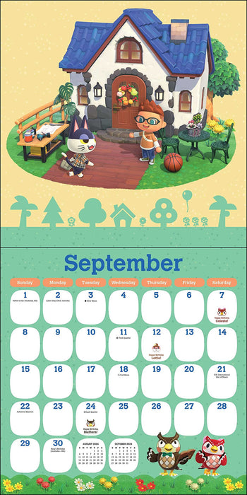Animal Crossing: New Horizons 2024 Wall Calendar