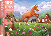 100 PIECE FUZZY JIGSAW HORSES