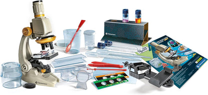 Clementoni Lab Smart Deluxe-Laboratory, Optical Children's Microscope, Science Experiments, Scientific Game 8 Years (Italian Version), 19310