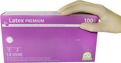 PAPSTAR unisex Einmalhandschuhe Premium weiB GroBe