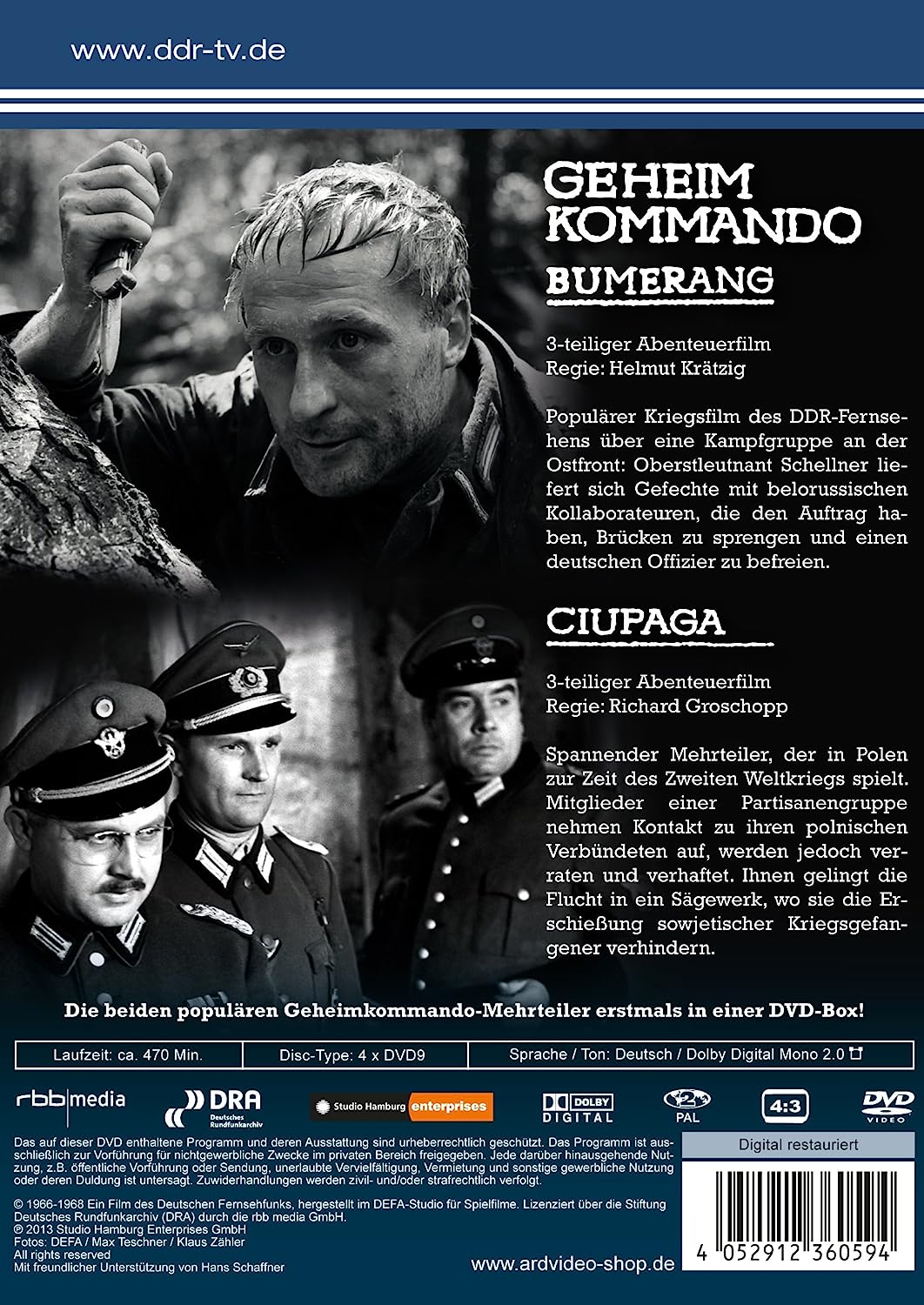 Geheimkommando Bumerang/Geheimkommando Ciupaga (DDR TV-Archiv)
