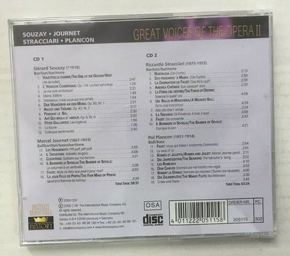 Great Voices of the Opera II - Souzay - Journet - Stracciari - Plancon