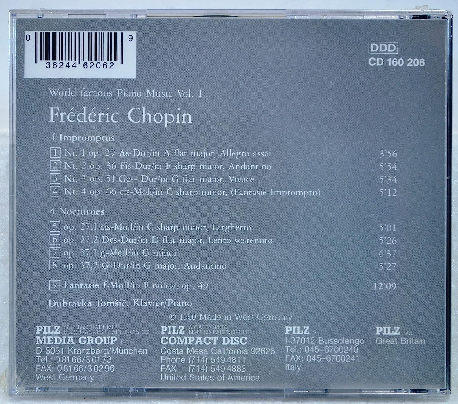 Famous Piano Music 1 / Impromptus / Nocturnes