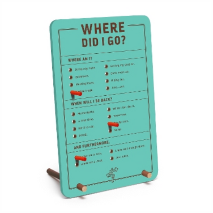 Knock Knock Where Did I Go? Desktop Pegboard