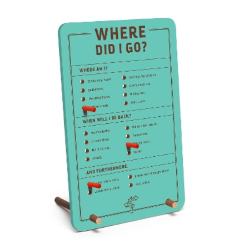 Knock Knock Where Did I Go? Desktop Pegboard