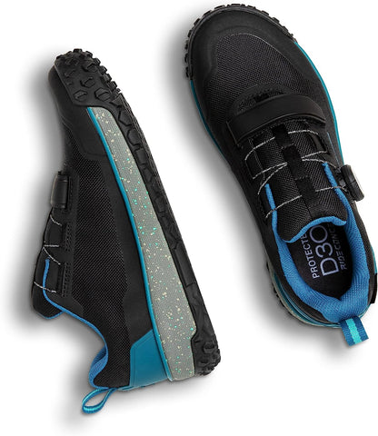 Ride Concepts Flume BOA&reg; Women's Shoes Black / Tahoe Blue UK 7