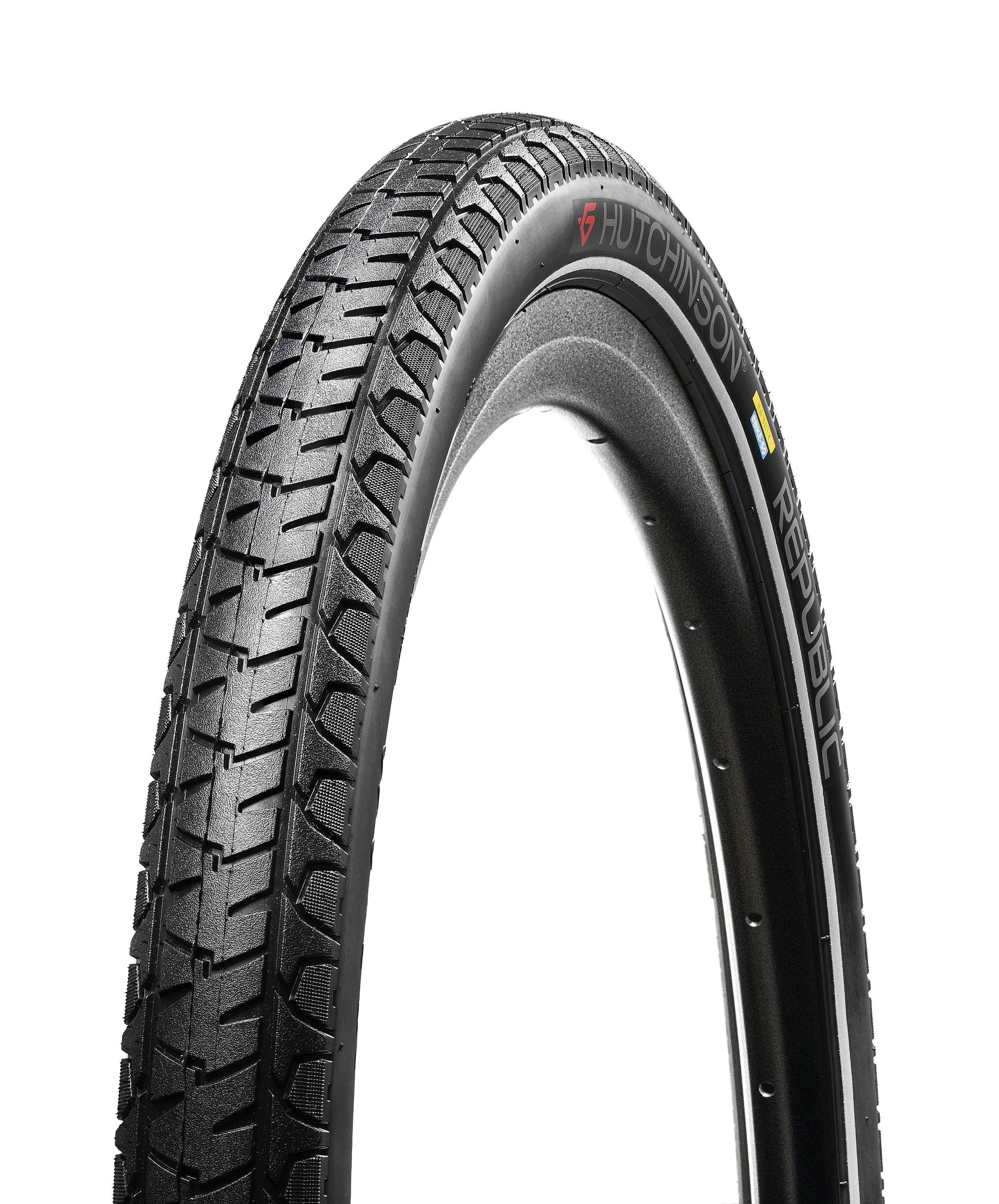 Hutchinson Republic Ebike City Tyre Black, Reflex Black, Reflex 27.5 x 2.40
