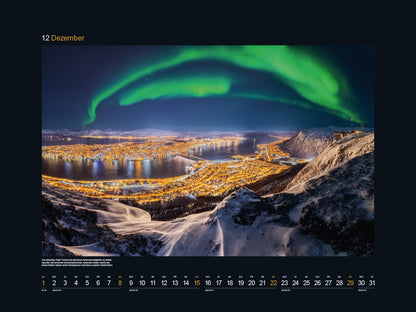 KUNTH Monats-Wandkalender Hurtigruten 2024