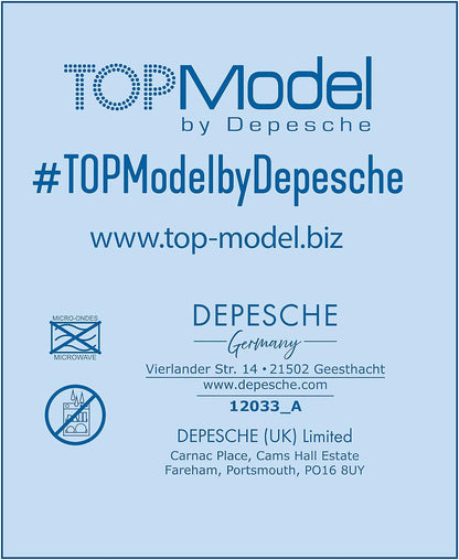 Depesche 12033 TOPModel Iceworld Mug in White with Model Polar Bear Ears and Gold Print, Drinking Cup with Porcelain Handle, Capacity: Approx. 300 ml, Multi-Coloured