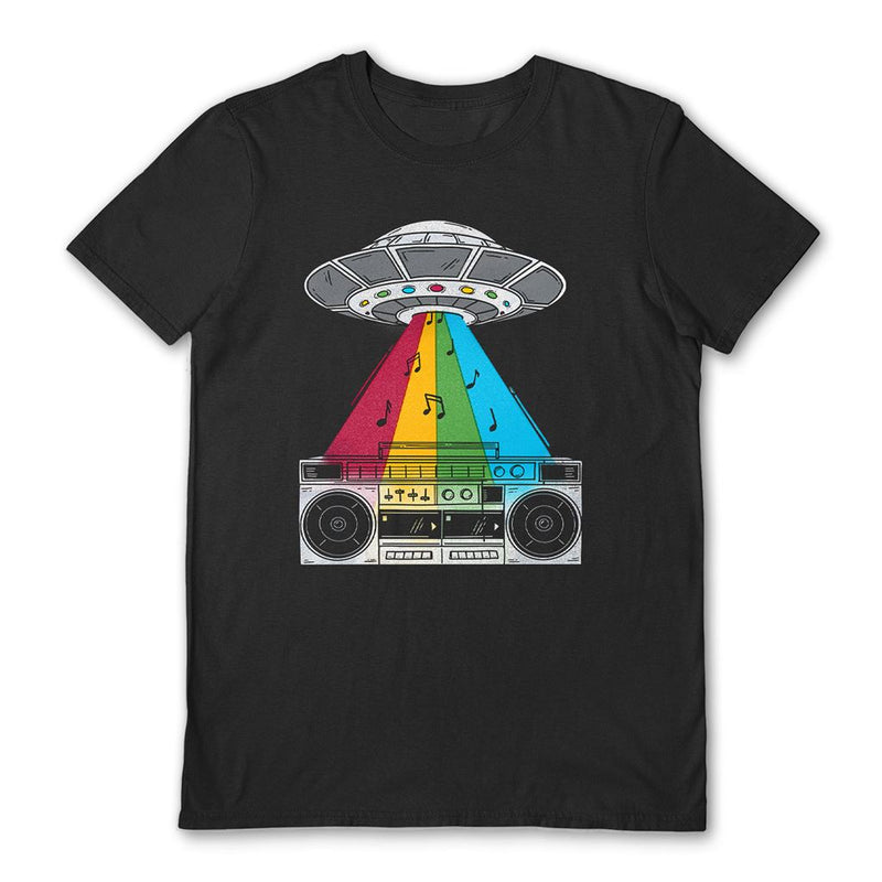 SPACEY GRACEY (WE WANT YOUR BEATS) BLACK UNISEX T-SHIRT