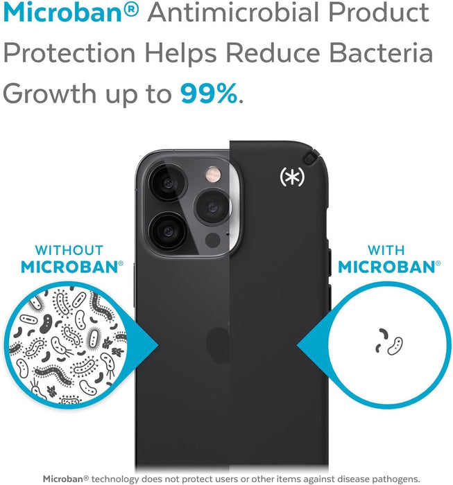 Speck Presidio2 Pro Case for iPhone 13 Pro Max with MICROBAN, Black