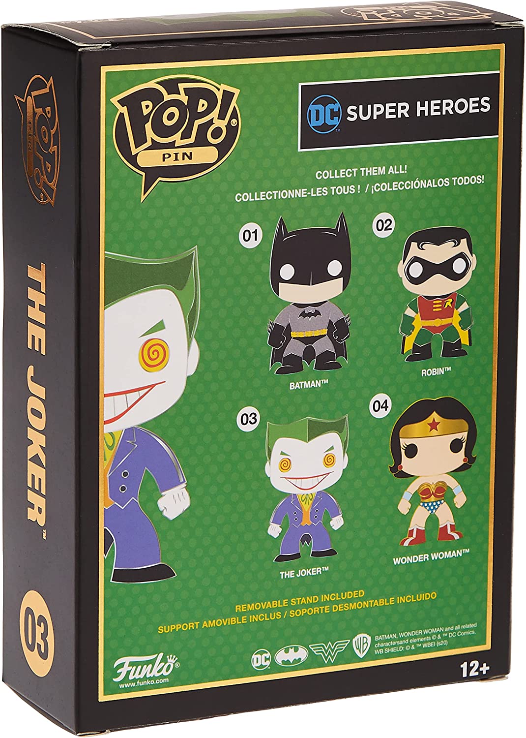 Funko POP! Pin: DC Comics Enamel Pin   The Joker