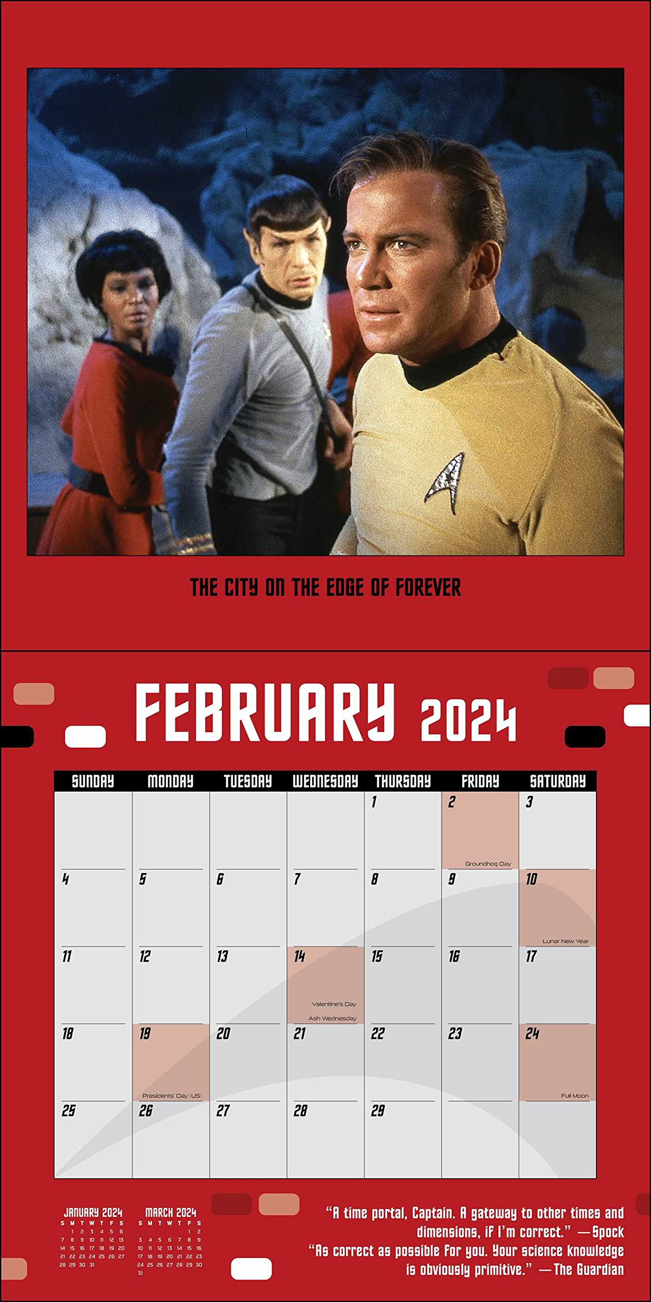 Star Trek 2024 Wall Calendar