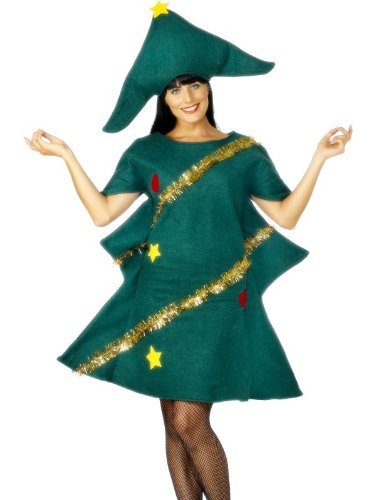 Smiffys Christmas Tree Costume, Green