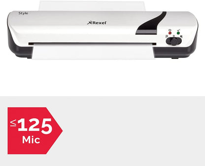 GBC Inspire+/Rexel Style A4 Laminator, Laminating Machine with Starter Pack of Pouches, White (2104511