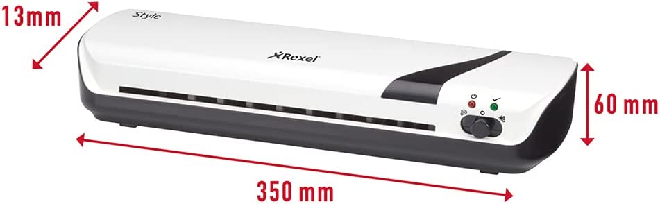GBC Inspire+/Rexel Style A4 Laminator, Laminating Machine with Starter Pack of Pouches, White (2104511