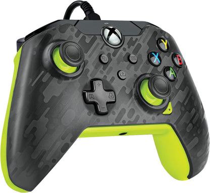 PDP Wired Video Game Controller Electric Carbon for Xbox Series X|S, Gamepad, Xbox One, Officially Licensed