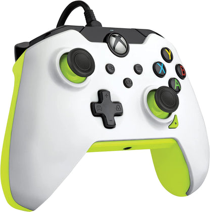 PDP Wired Controller Electric White for Xbox Series X|S, Gamepad, Wired Video Game Controller, Gaming Controller, Xbox One, Officially Licensed - Xbox Series X