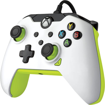 PDP Wired Controller Electric White for Xbox Series X|S, Gamepad, Wired Video Game Controller, Gaming Controller, Xbox One, Officially Licensed - Xbox Series X