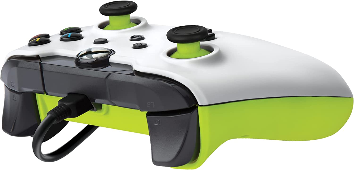PDP Wired Controller Electric White for Xbox Series X|S, Gamepad, Wired Video Game Controller, Gaming Controller, Xbox One, Officially Licensed - Xbox Series X