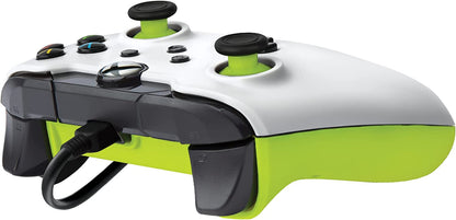 PDP Wired Controller Electric White for Xbox Series X|S, Gamepad, Wired Video Game Controller, Gaming Controller, Xbox One, Officially Licensed - Xbox Series X