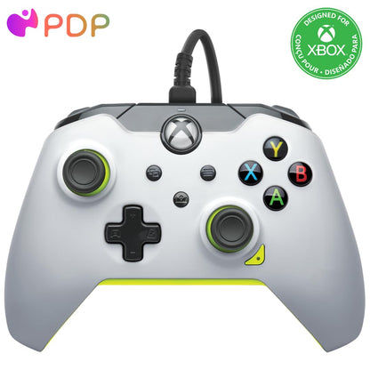 PDP Wired Controller Electric White for Xbox Series X|S, Gamepad, Wired Video Game Controller, Gaming Controller, Xbox One, Officially Licensed - Xbox Series X
