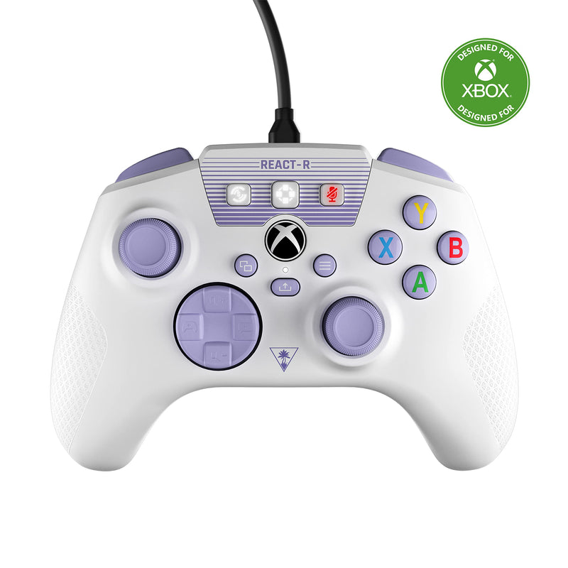 Turtle Beach React-R Controller White/Purple - Xbox Series X|S, Xbox One and PC React-R Reac-R White