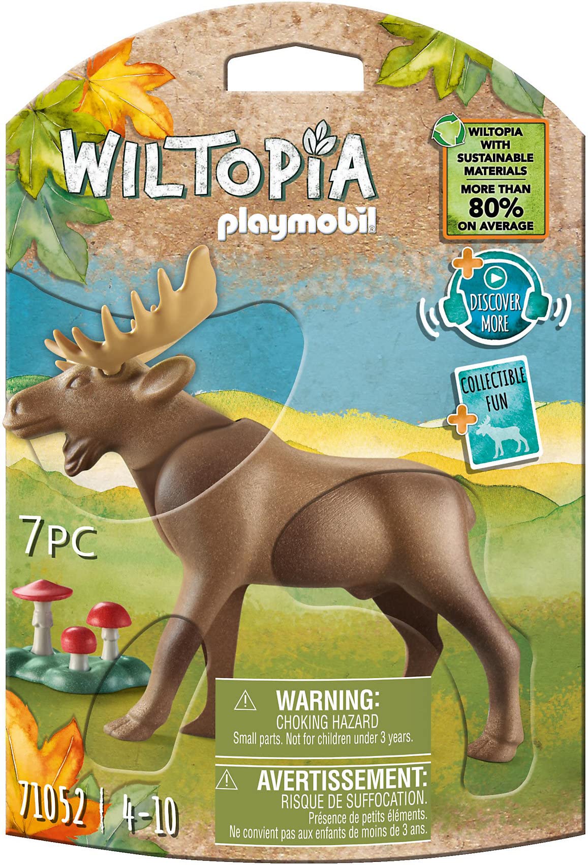 Playmobil 71052 Wiltopia Moose, Animal Toy, Sustainable Toys, Fun Imaginative Role-Play, PlaySets Suitable for Children Ages 4+