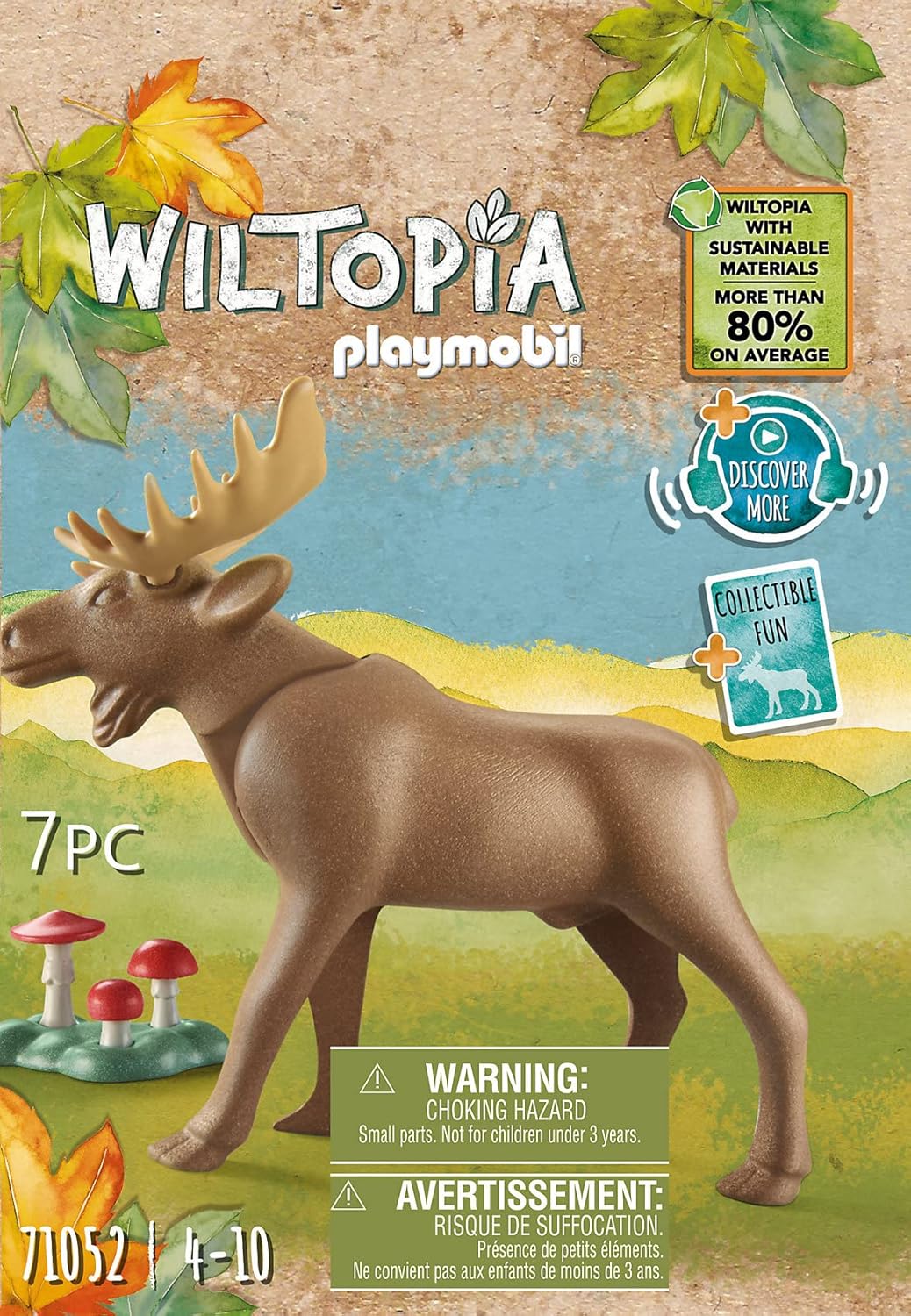 Playmobil 71052 Wiltopia Moose, Animal Toy, Sustainable Toys, Fun Imaginative Role-Play, PlaySets Suitable for Children Ages 4+