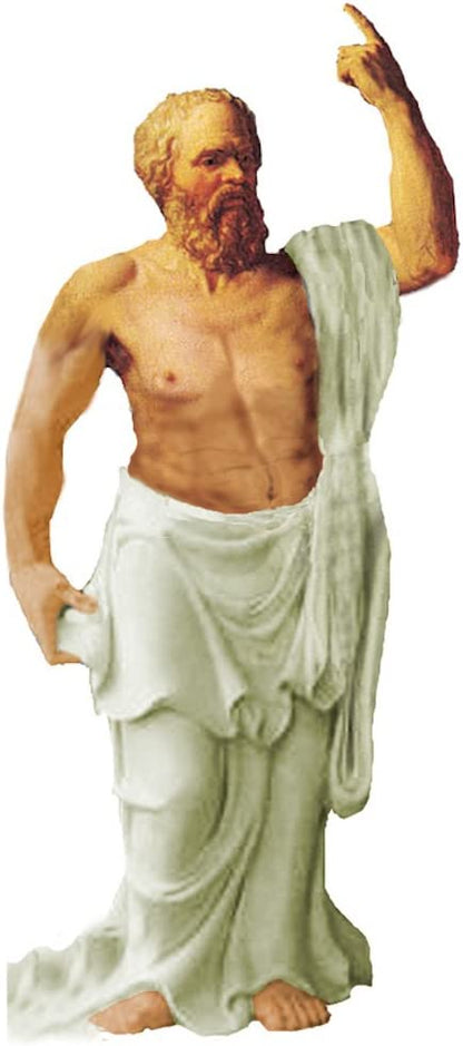 Socrates Quotable Notable - Greeting Card With Sticker Quotes
