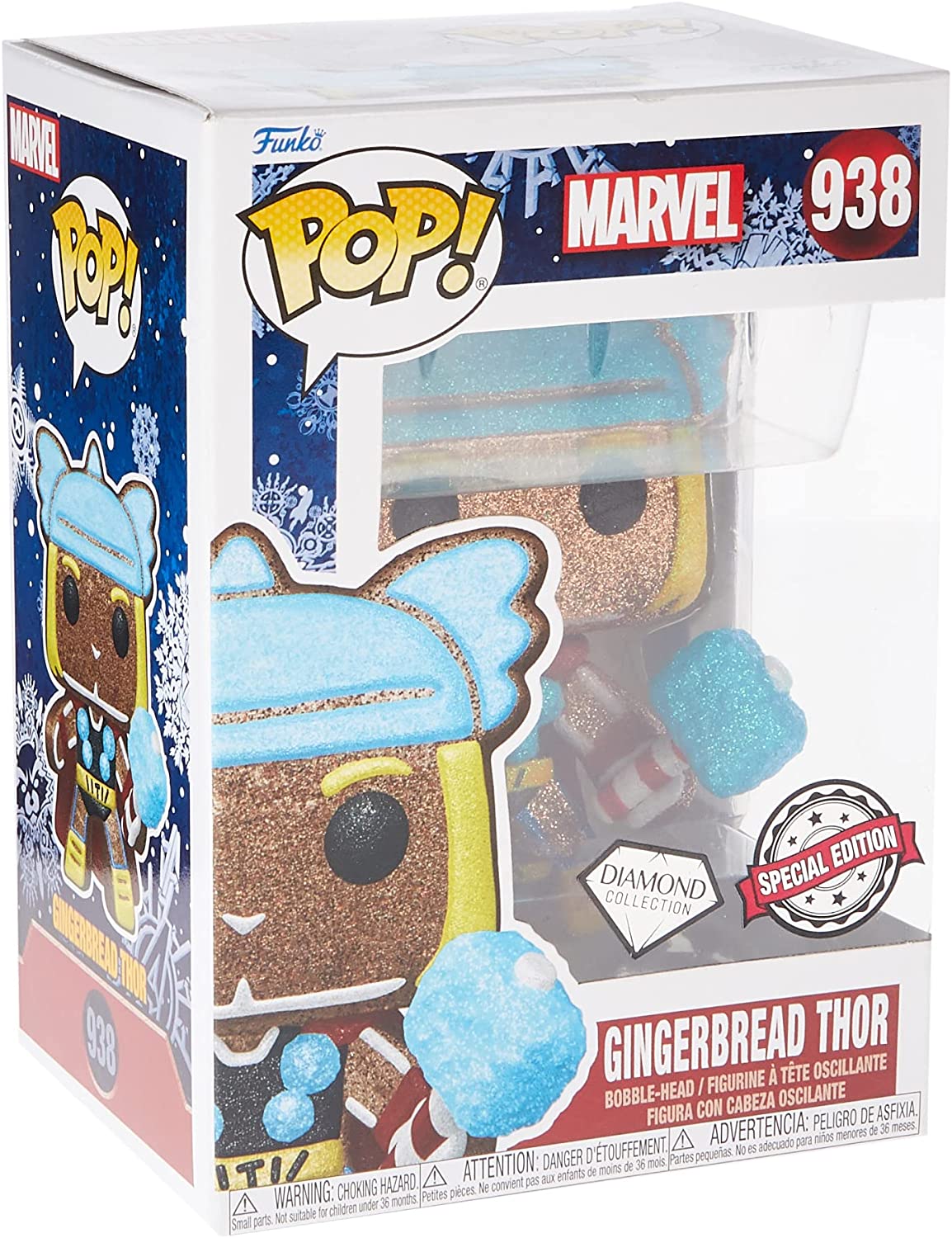 Funko Pop Marvel Thor Diamond Glitter Figure #957 - Exclusive Special Edition - Pop Marvel Figure 58235