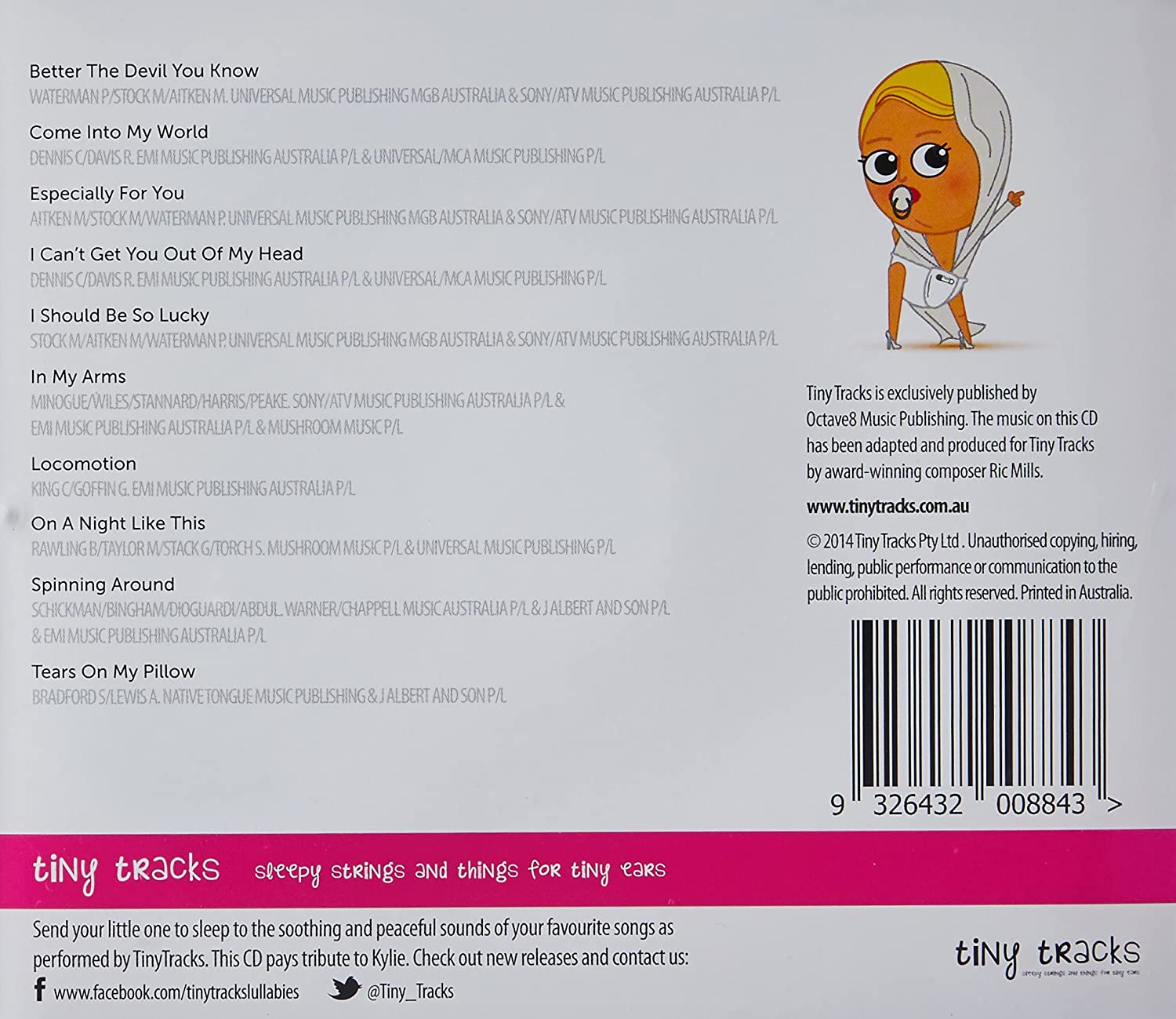 KYLIE MINOGUE - LULLABIES PERFORMED BY TINY TRACKS