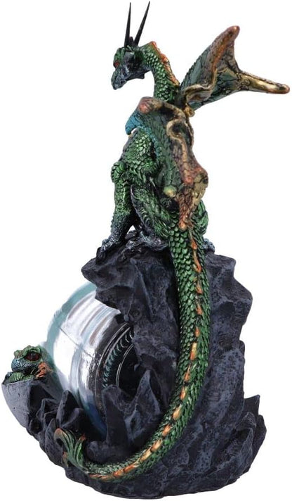 Nemesis Now The Adventure Dragon Bottle Figurine, Green, 22cm (U6005V2