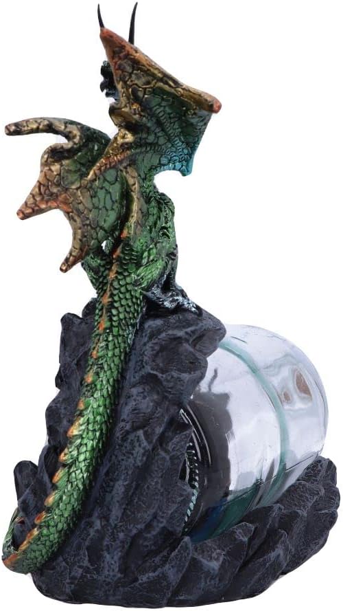 Nemesis Now The Adventure Dragon Bottle Figurine, Green, 22cm (U6005V2