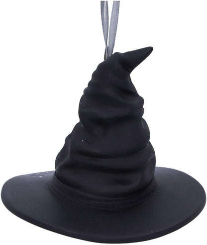Nemesis Now Bad Ass Witch Hat Hanging Ornament 9cm, Resin, Black, Witches Hat Hanging Decoration, Halloween, Cast in the Finest Resin, Expertly Hand-Painted