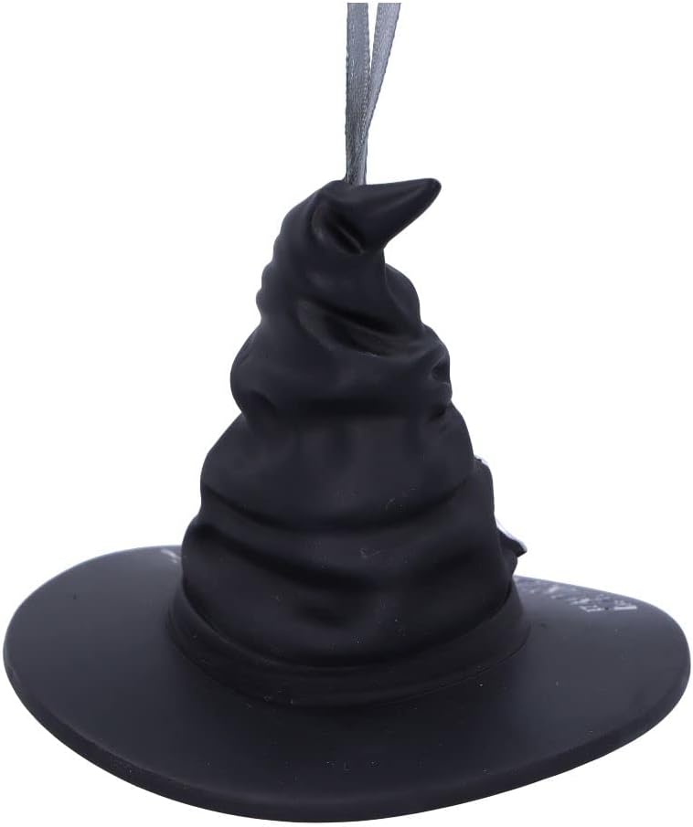 Nemesis Now Eat Sleep Spell Repeat Witch Hat Hanging Ornament 9cm, Resin, Black, Exclusive Witchcraft Design, Halloween and Christmas Decoration, Cast in the Finest Resin, Expertly Hand-Painted
