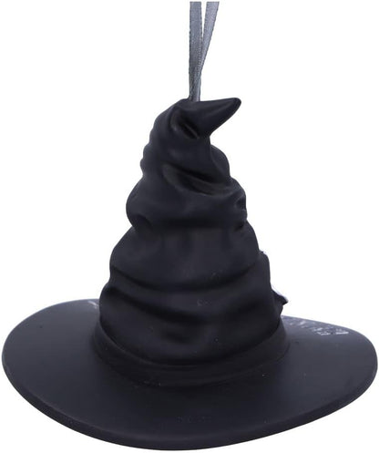 Nemesis Now Eat Sleep Spell Repeat Witch Hat Hanging Ornament 9cm, Resin, Black, Exclusive Witchcraft Design, Halloween and Christmas Decoration, Cast in the Finest Resin, Expertly Hand-Painted