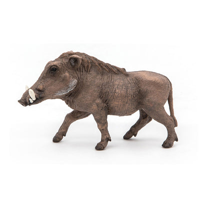 PAPO Wild Animal Kingdom Warthog Toy Figure, Brown (50180)