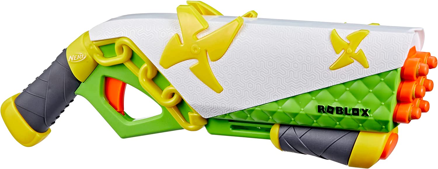 Nerf Roblox Ninja Legends: Shadow Sensei Dart Blaster, Code to Redeem Exclusive Virtual Item, 6 Elite Darts
