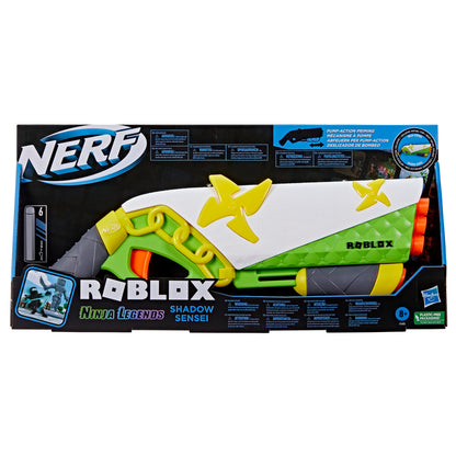 Nerf Roblox Ninja Legends: Shadow Sensei Dart Blaster, Code to Redeem Exclusive Virtual Item, 6 Elite Darts