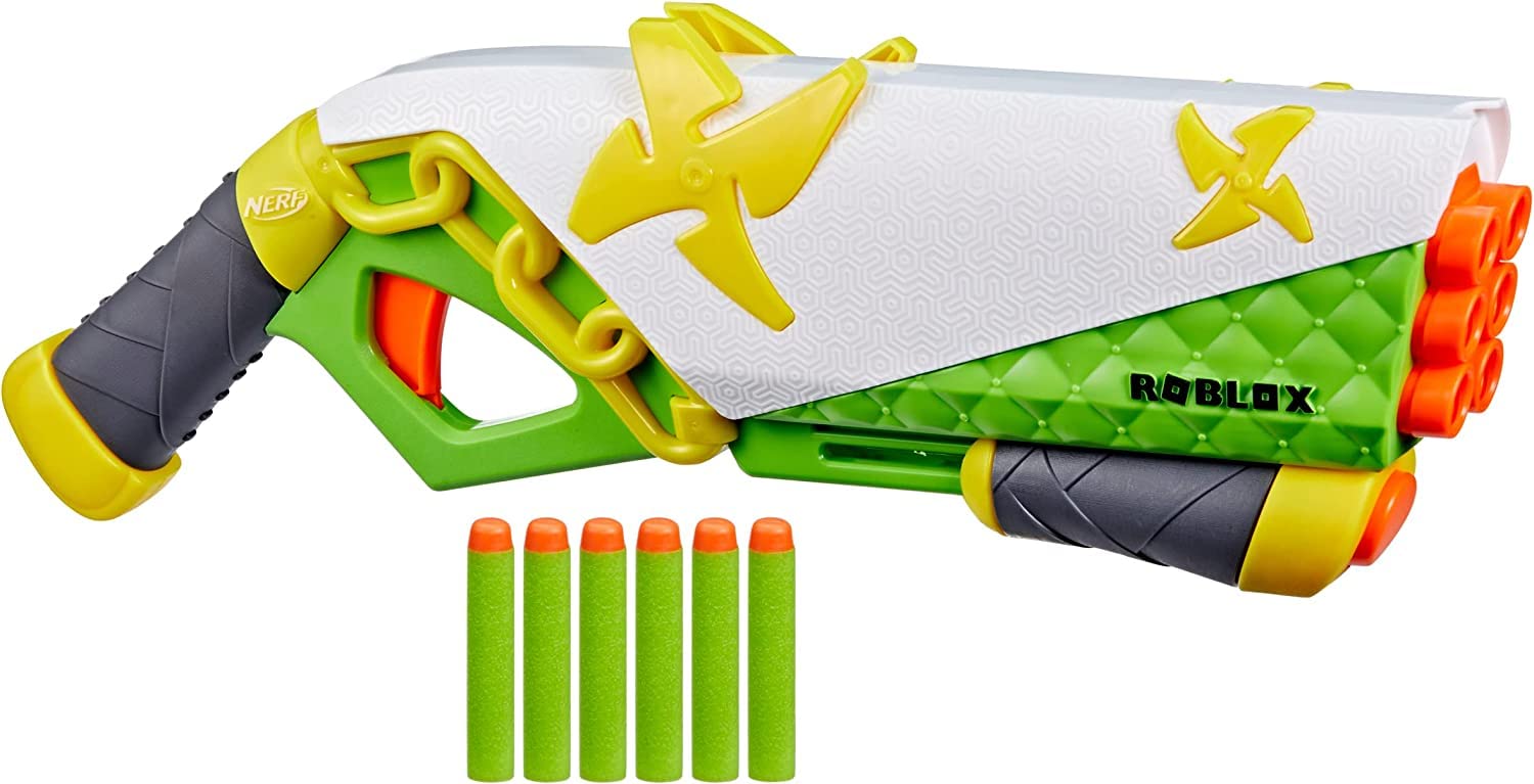Nerf Roblox Ninja Legends: Shadow Sensei Dart Blaster, Code to Redeem Exclusive Virtual Item, 6 Elite Darts