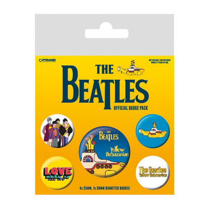 Pyramid International BP80477 The Beatles Yellow Submarine Badge, Multi-Colour, 10 x 12.5 x 1.3 cm