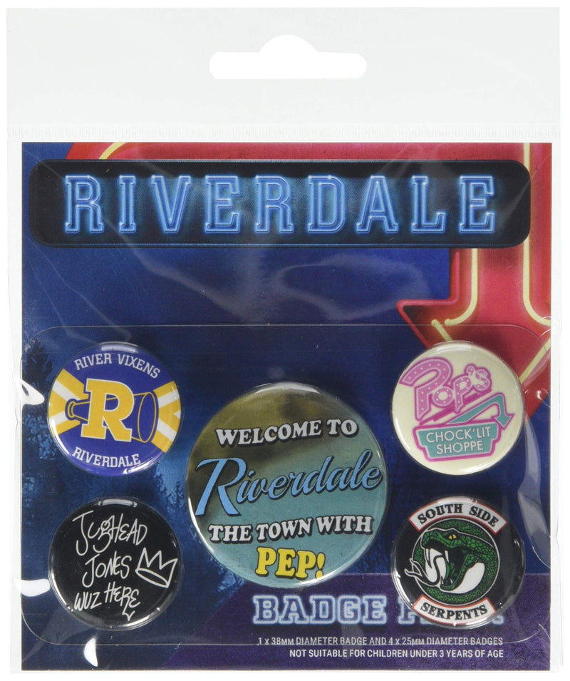Riverdale Badges, Multicoloured, 10 x 12.5cm