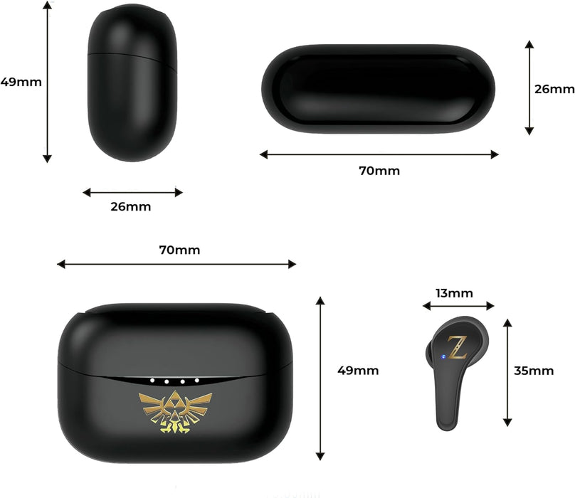 OTL Technologies ZD0855 Zelda TWS Wireless Earphones with Charging Case