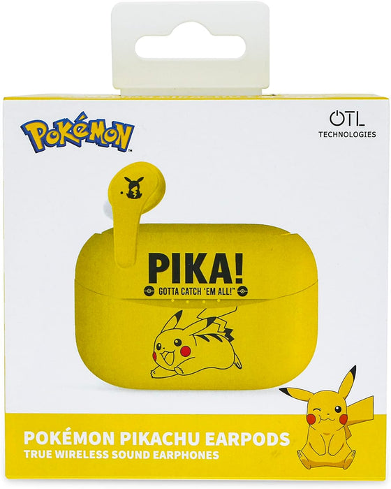 OTL Technologies PK0859 Pokemon Pikachu TWS Wireless Earphones with Charging Case Yellow