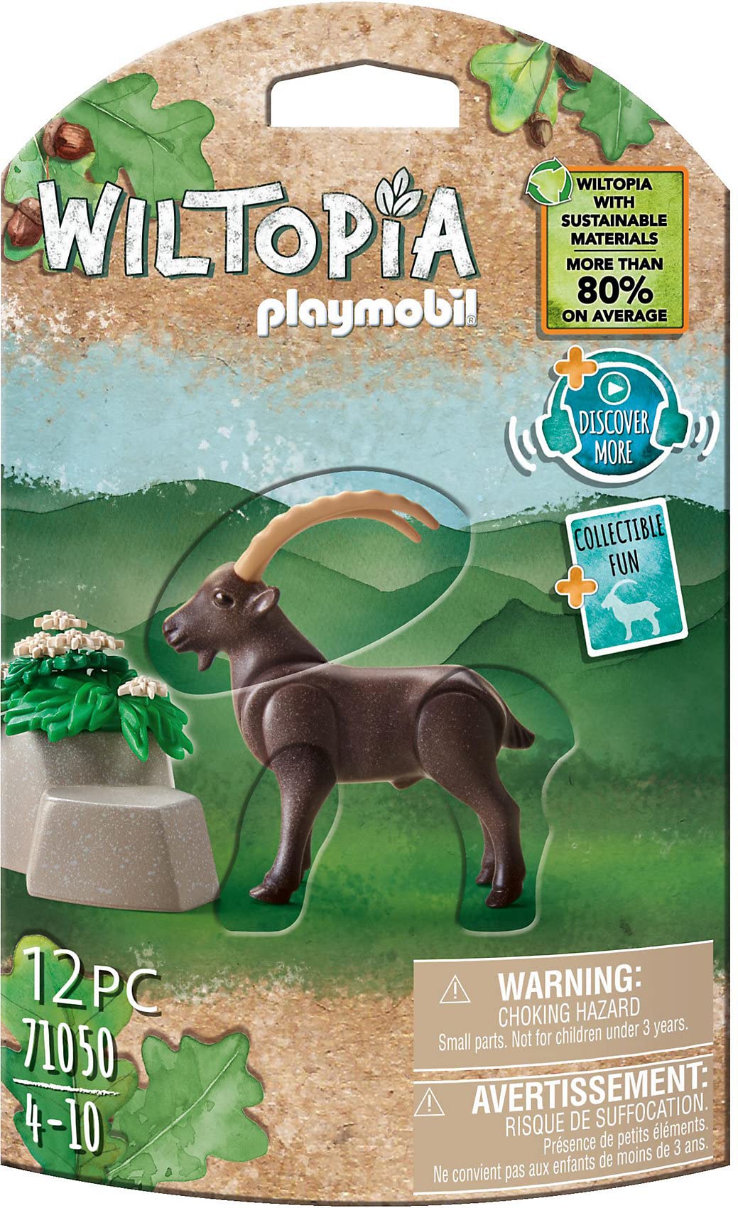 Playmobil 71050 Wiltopia Ibex, Animal Toy, Sustainable Toys, Fun Imaginative Role-Play, PlaySets Suitable for Children Ages 4+