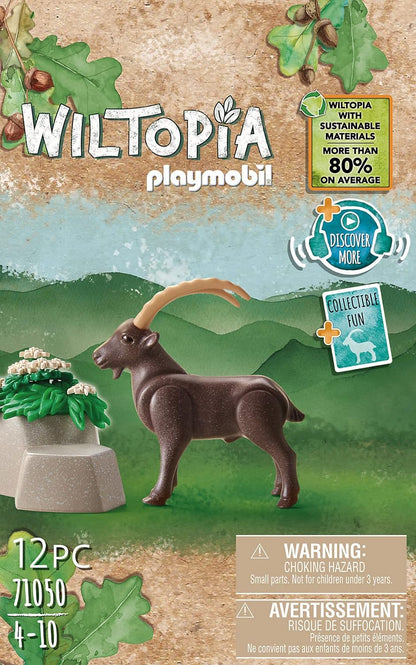 Playmobil 71050 Wiltopia Ibex, Animal Toy, Sustainable Toys, Fun Imaginative Role-Play, PlaySets Suitable for Children Ages 4+